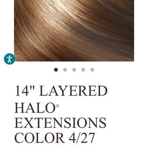 14" Layered Halo Hair Extensions - Brown